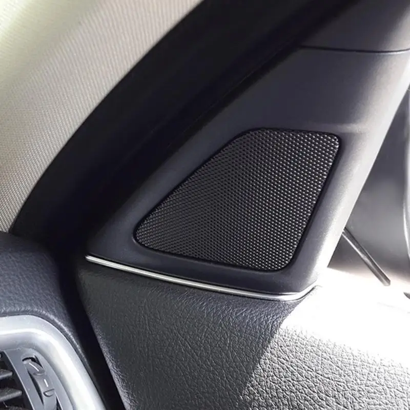 2 шт. молдинги для передней двери и крышки динамиков серебристый АБС пластик