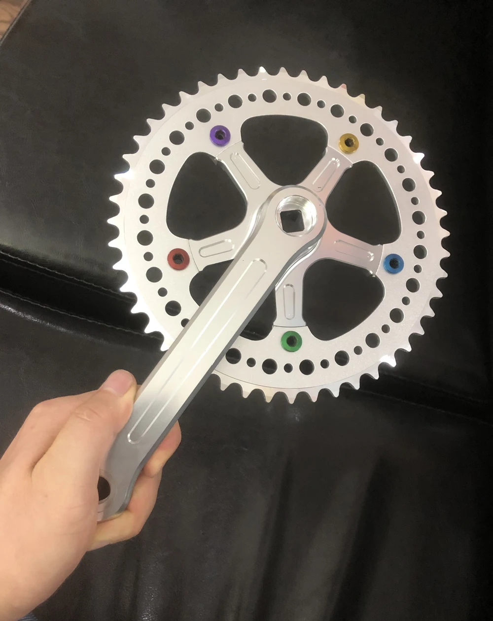 Набор кривошипов Fixie для велосипеда 48T 130BCD CNC bicicleta с фиксированным колесом одной