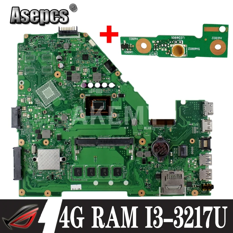 Asepcs X550CA материнская плата для ноутбука For Asus X550CC X550CL R510C Y581C X550C X550 тест