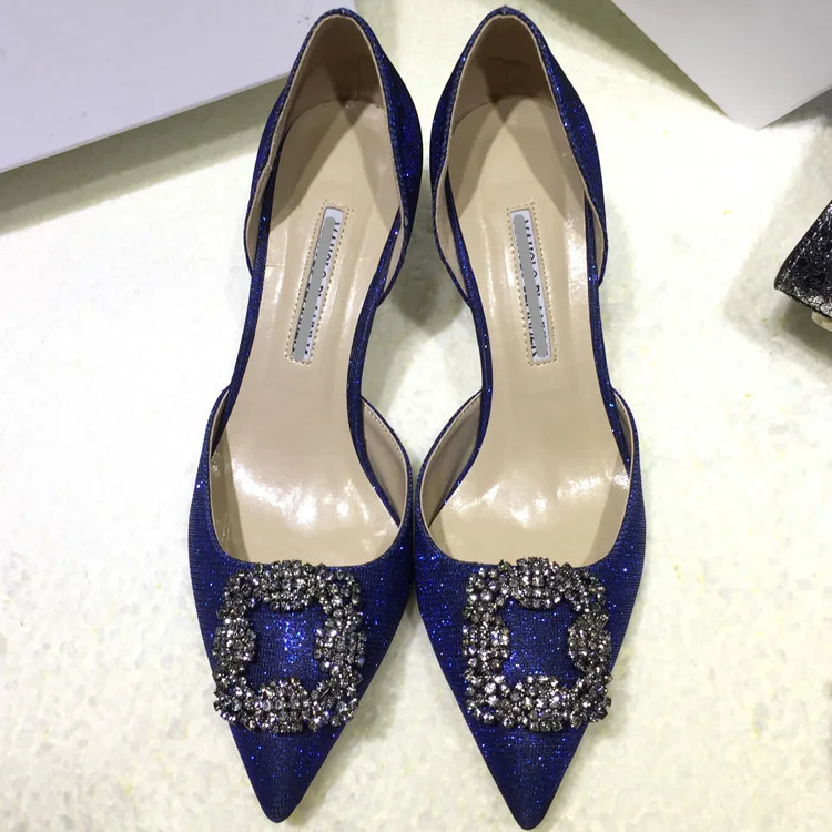 Женские брендовые туфли лодочки на высоком каблуке из двух предметов красочные