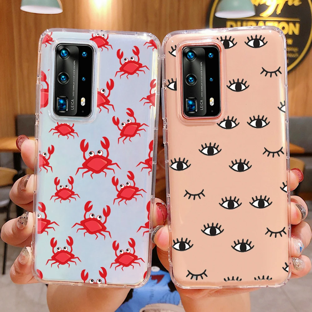 Чехол PUNQZY для телефона Huawei P40 LITE P30 PRO MATE 40 20 P20 из мягкого ТПУ с изображением