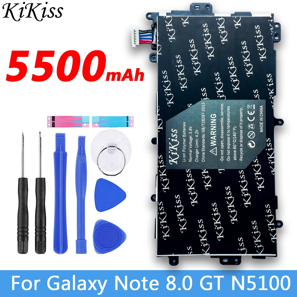 Оригинальный аккумулятор KiKiss SP3770E1H для планшета Samsung N5100 N5120 Galaxy Note 8 0 N5110
