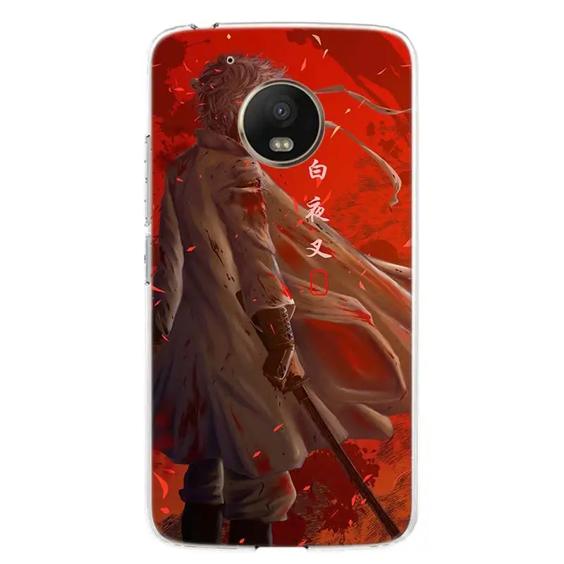 TW047-6 Чехол для телефона Gintama с японским аниме для Motorola Moto G7 G6 G5S G5 E4 Plus G4 E5 Play power EU Подарочный чехол с рисунком - Цвет: TW047-6
