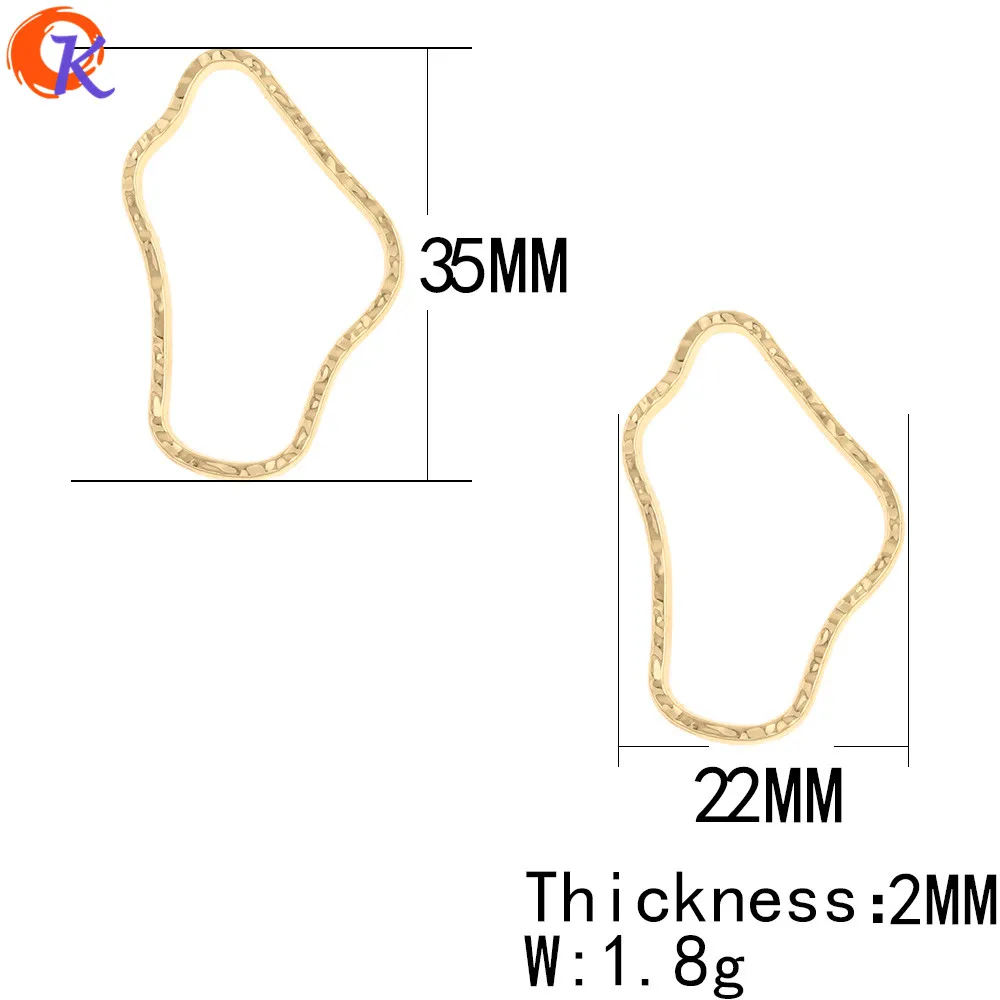 Cordial Design 100Pcs 22*35MM Jewelry Accessories/Earring Findings/Hand Made/Geometry Ring Shape/DIY Earrings Jewelry Making