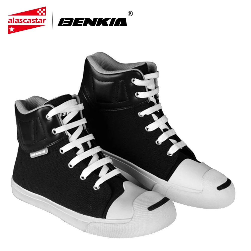 

BENKIA Summer Motorcycle Boots Men Motorcycle Shoes Motocross Boots Casual Breathable Riding Off-Road Racing Biker Moto Boots
