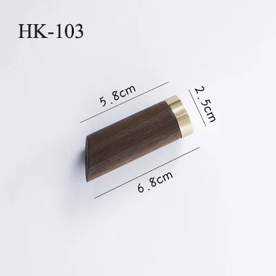 Natural wood/Clothes Hanger Wall Mounted Coat Hook Decorative Key Holder Hat Scarf Handbag Storage Hanger Bathroom Rack - Цвет: HK-103