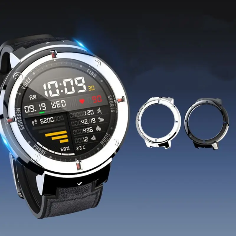 Против царапин металлический ободок кольцо клейкая Крышка Замена для 46 мм samsung Galaxy Watch gear S3 Frontier и классические аксессуары