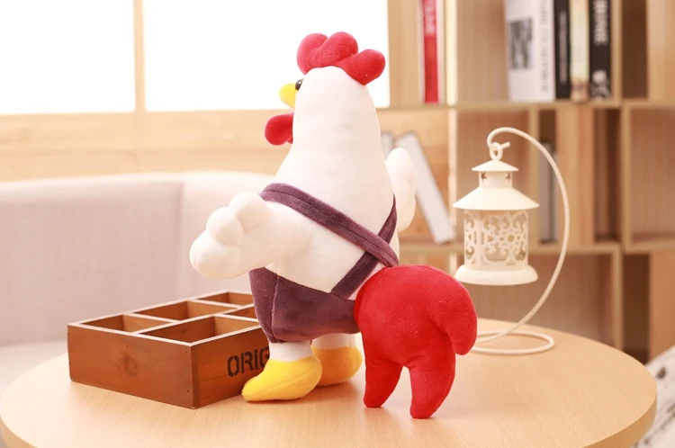 35cm Chicken Doll Stuffed& Plush Animals Children Kids Toys Cock Dolls Soft Rooster Birthday Gifts Cute Decor Pillow Wholesale