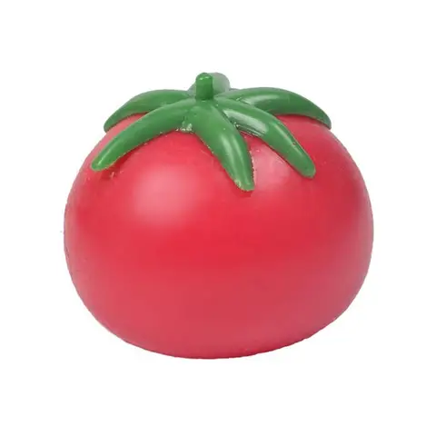 Tomato Decompression Toy Tomato Squeezing Ball Stress Releasing Plaything Tomato Soft Non-Toxic Vent Toy Funny Toy