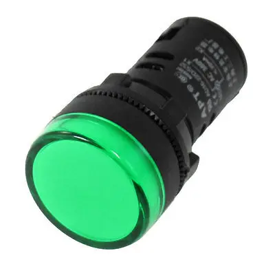 

AC 380V Green LED Power Indicator Pilot Single Light Lamp 22mm