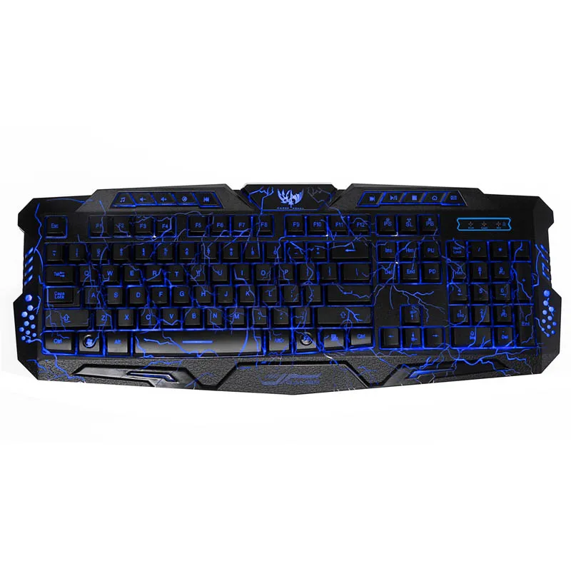 

Gaming Keyboard Mouse Combo Backlit LED +Colorful Gaming Mouse Light 7 Buttons for Desktop Laptop OUJ99