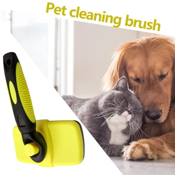 

Multi-functional Multi-Purpose Handheld Dog Cat Needle Comb Practical Convenient Pet Hair Grooming Shedding Remover