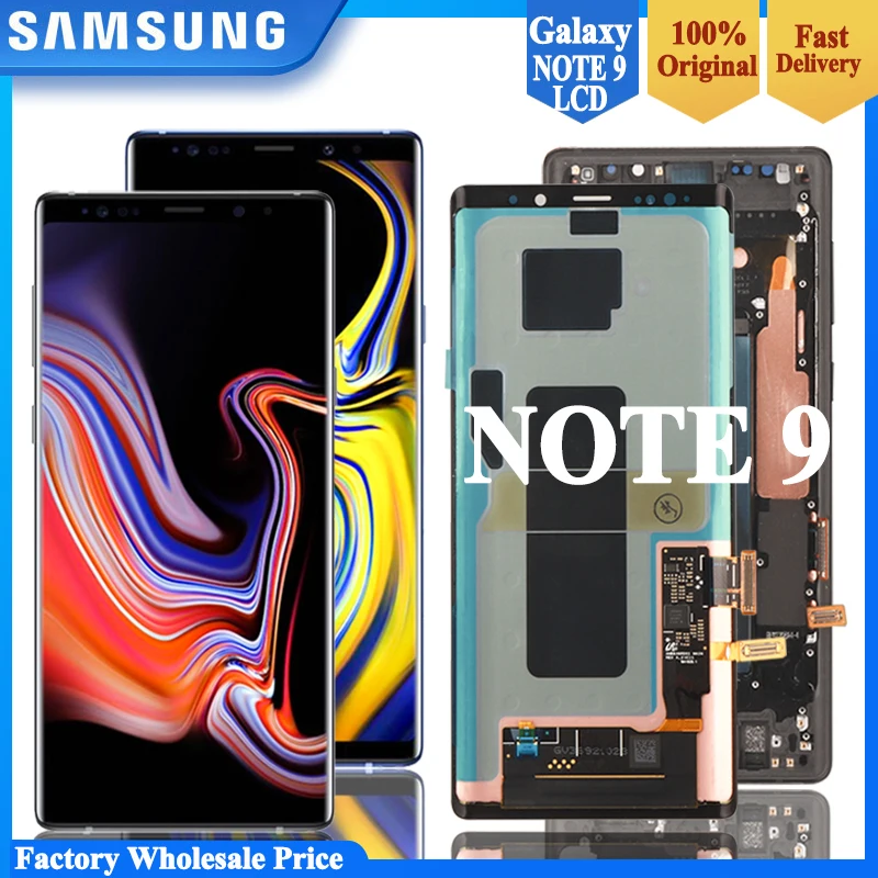 ORIGINAL-AMOLED-6-4-LCD-with-frame-for-SAMSUNG-GALAXY-Note-9-LCD-Note9 ...