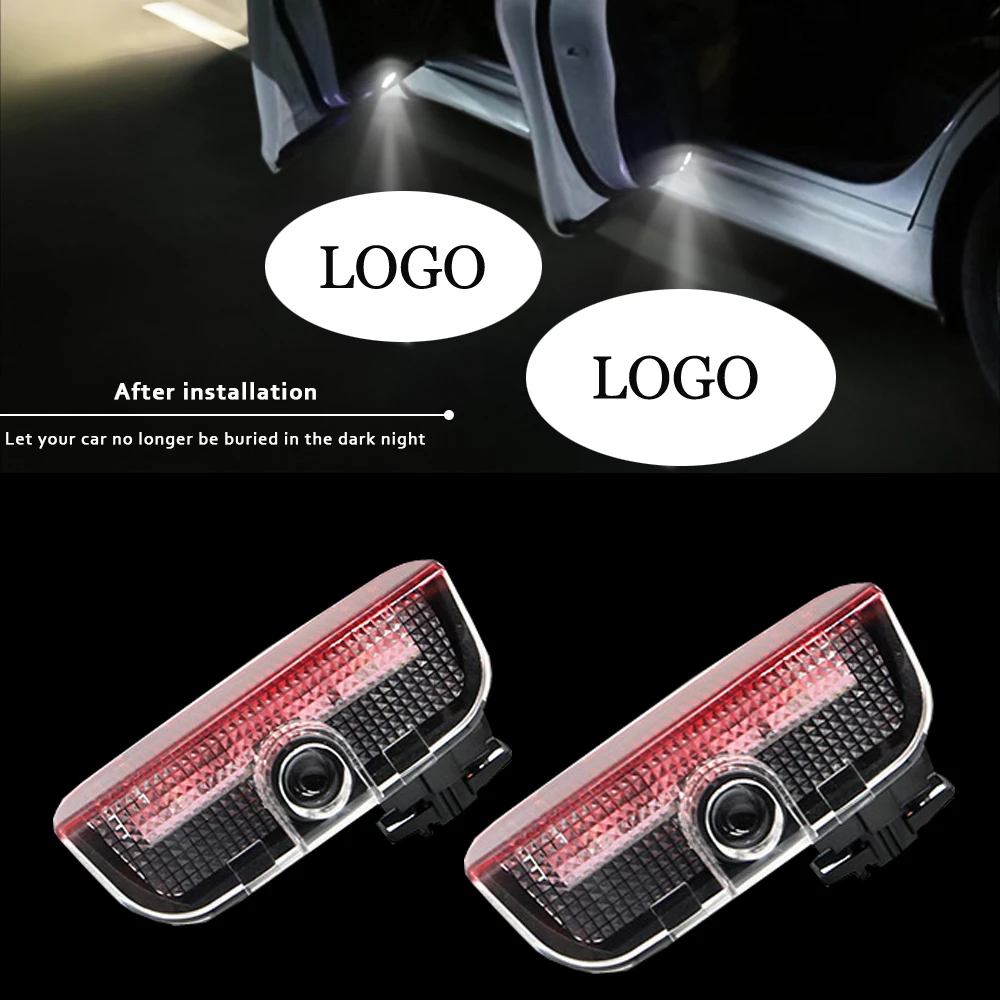 2 шт. светодиодный Двери Автомобиля светильник для Volkswagen VW PASSAT B6 B7 GOLF 4 MK4 7 TIGUAN CC EOS стайлинга автомобилей лампа-проектор логотипа Добро пожаловать светильник