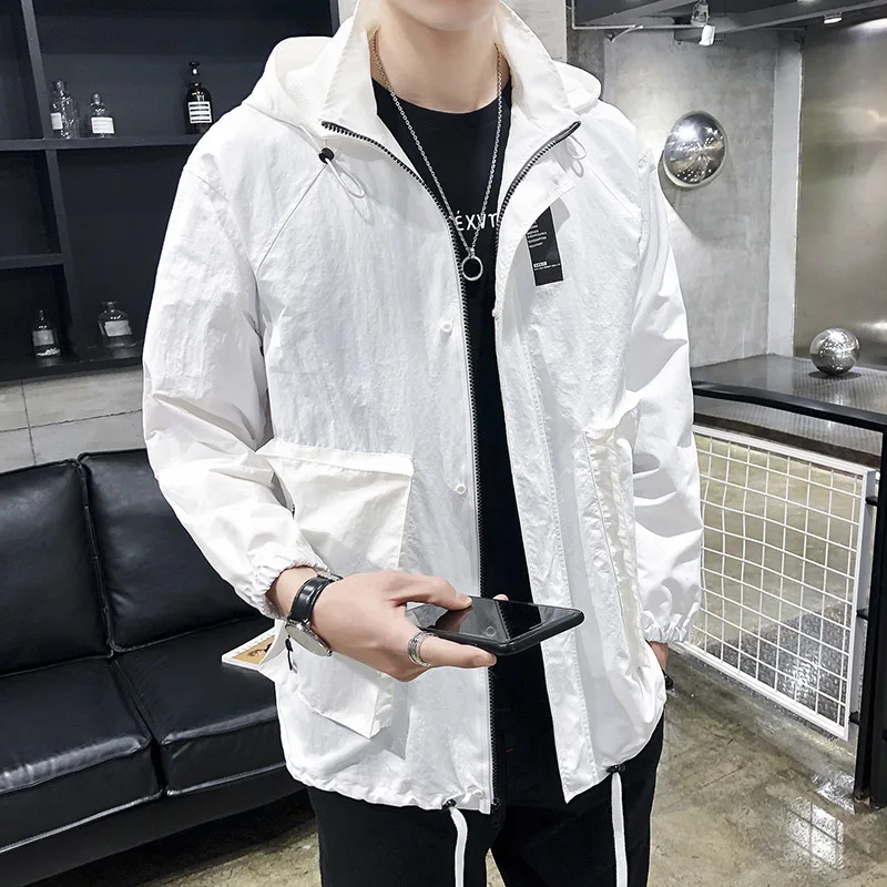 

Mid-length Trench Coat Deft Spring New Style MEN'S Coat Korean-style Trend Jacket Coat Ds339p95