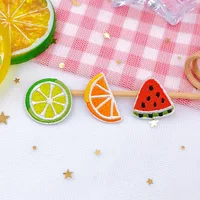 Buy Self-adhesive Cute Watermelon Cherry Embroidered Patches for Clothing Iron on Clothes Fruit Applique Fusible Patch Badge Sticker Online - Image 3