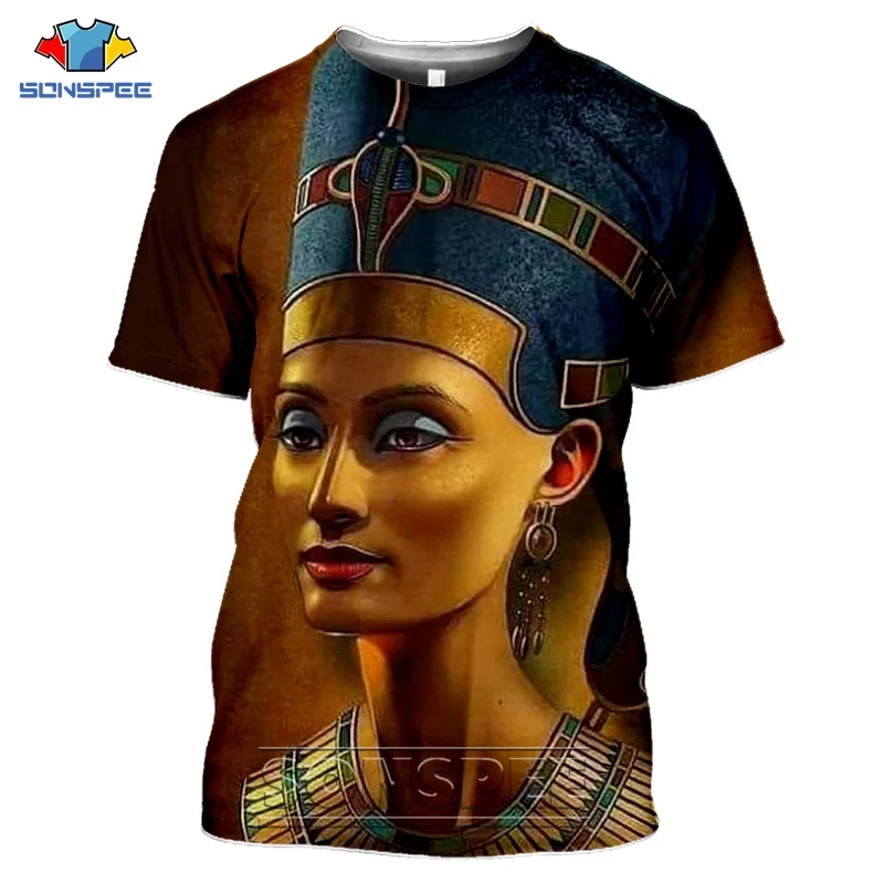 Cleopatra Ancient Horus Egyptian t shirt God Eye of Egypt Pharaoh Anubis Graphics 3d Print T-shirt MenWomen Unisex Streetwear (21)