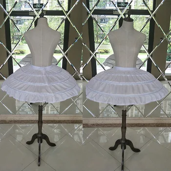 

Children's performance skirt 3 Hoops children's petticoat puffed princess dress lining flower girl dress skirt