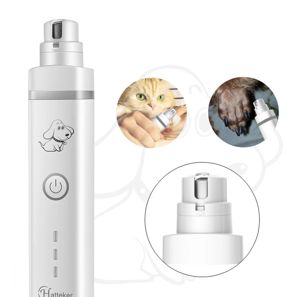 3-in-1 Pet Nail Grinder Electric Dogs Cats Trimmer Kit Paws Grooming Smoothing |