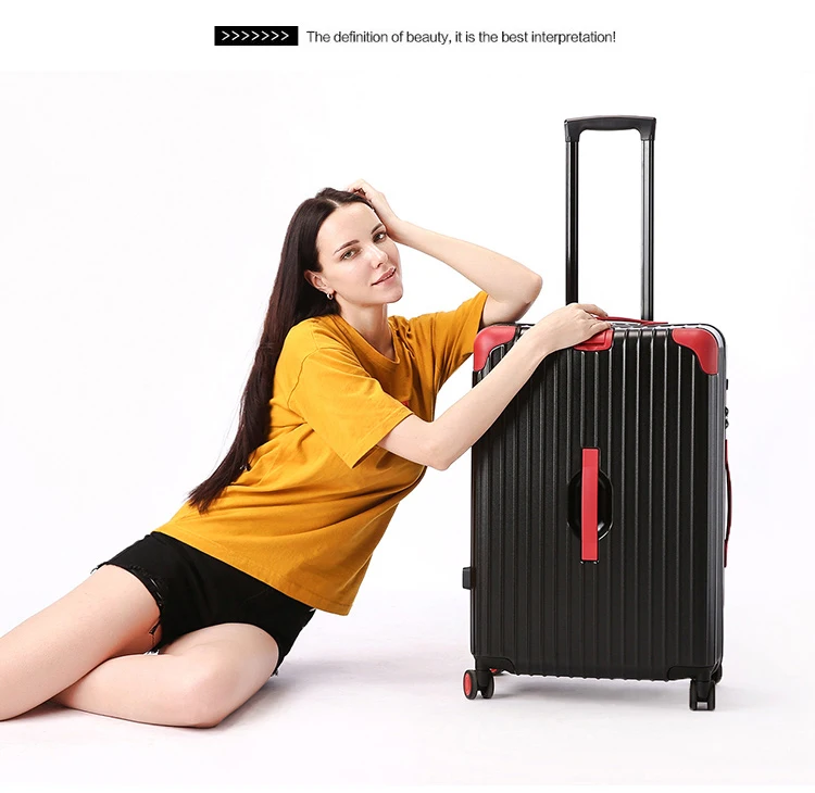 Edison PC Material INS Wind Retro Trolley Case Suitcase Student Luggage Men and Women 20 inch Universal Wheel Trolley Case