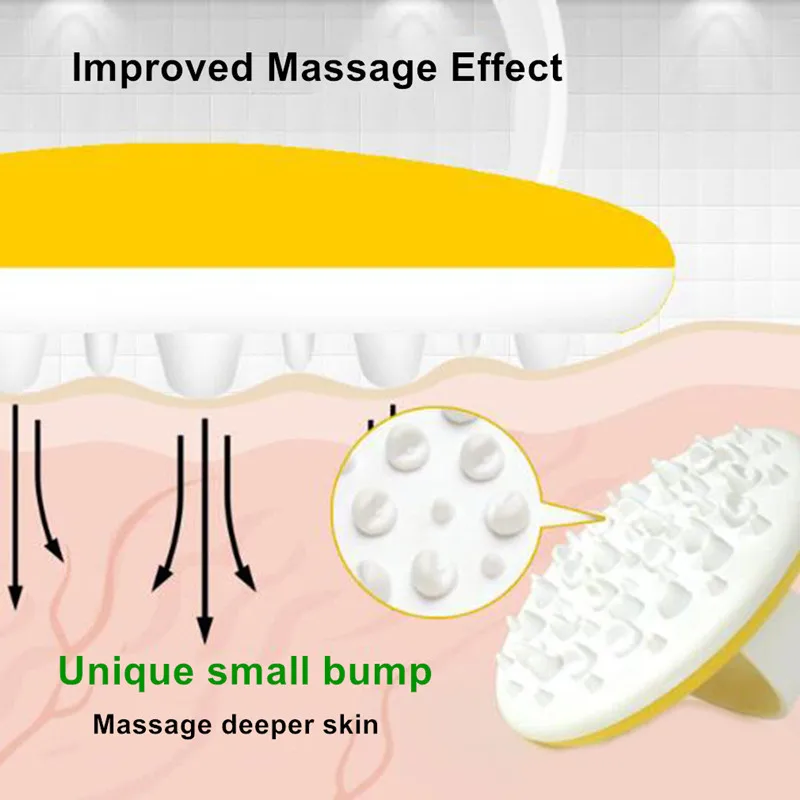 Soft Anti Cellulite Massage Brush Body Slimming Massage Brush Spa Bath Exfoliat Massager Body