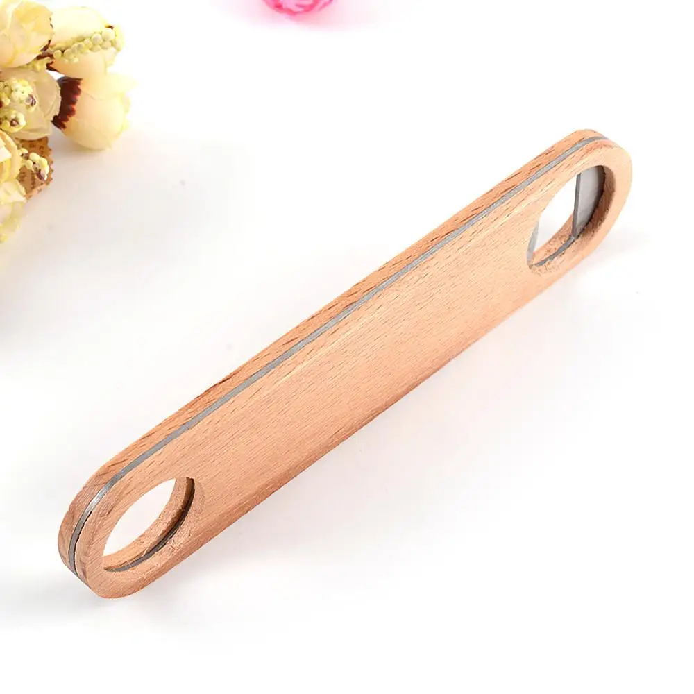 

1 Pcs Bottle Opener Standard Hand Wooden Water Resistant Handcrafted Wood Beer Bottle Opener