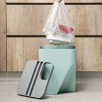 

New-Kitchen Trash Can Stacked Sorting Trash Bin Recycling Bin Household Dry and Wet Separation Waste Bin Rubbish Bin for Bathroo
