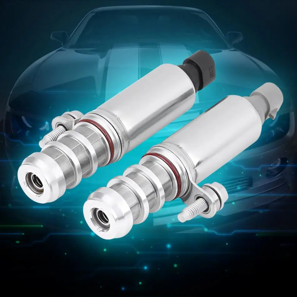 Одна пара двигателя VVT 12655420 и 12655421 Впускной вытяжной клапан с переменным синхронизацией соленоидного масла для Buick Chevy Pontiac