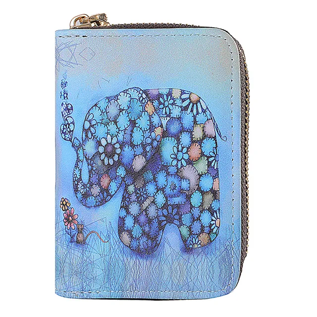 Cartoon pattern children's wallet card bag coin purse Card Holder Passport Cover Credit Card Holder Wallet Card Tarjetero Rfid lan se da xiang