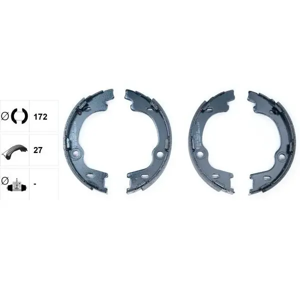Колодки барабанные ручника Hyundai I30, KIA Cee'd 1.4-2.0i/1.6-2