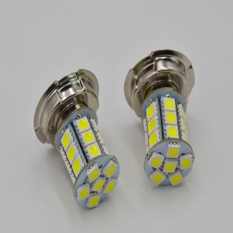 2 шт. 12 В AC P26S 24 SMD светодиодный белый автомобиль передняя фара мотоцикла лампа