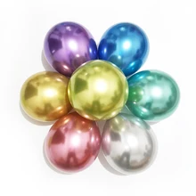 20/30/40pcs 10inch Chrome Metallic Latex Balloons Gold Silver Metal Helium Balloon Birthday Party Globos Wedding Decor Supplies