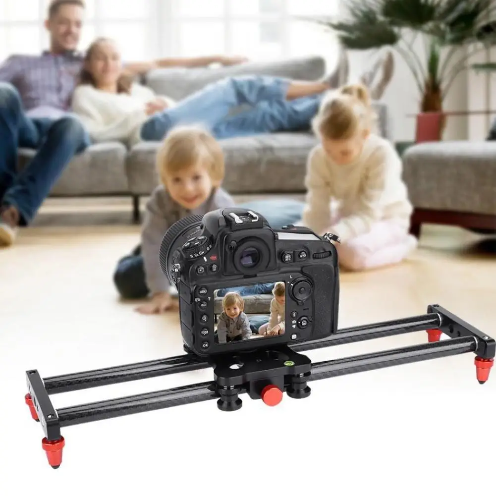 New Arrival 42cm Portable Carbon Fiber SLR DSLR Camera Video Track Slider Stabilizer RailPhone