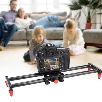 

New Arrival 42cm Portable Carbon Fiber SLR DSLR Camera Video Track Slider Stabilizer Rail