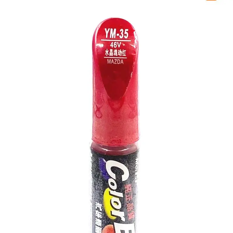 Car scratch repair pen auto brush painting pen crystal red 46V YM-35 for Mazda 3 cx-30 car scratch remover pen car paint pen