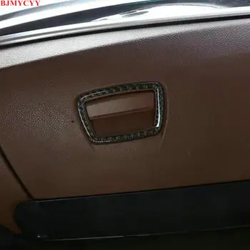 

BJMYCYY for BMW 5 Series F10 528 525li 2011-2017 Car copilot storage box carbon fiber handle decorative frame