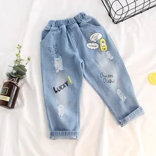 Детская одежда для мужчин и женщин; Детские универсальные ковбойские универсальные брюки с принтом медведя