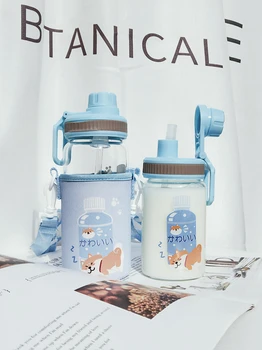 

Transparent Fitness Water Bottle Tea Juice Aesthetic Eco Friendly Reusable Water Bottle Sport Workout Termo Water Cup BY50WB