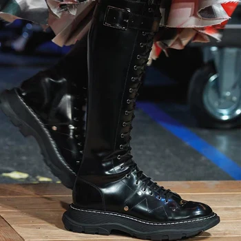 

Over The Knee Shoes Woman Buckle Boots Woman Thigh High Zapatos De Mujer Lace Up Botas Mujer 2019 Winter Zipper Ladies Woman