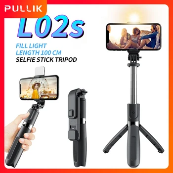 

Selfie Stick Tripod High Quality L02s Bluetooth 4.0 Fill Light Bluetooth Tripod Selfie Stick Multifunctional LED Camera