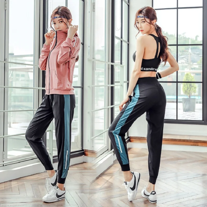 Женский спортивный костюм Damdos Осенние комплекты для йоги свободная куртка бега