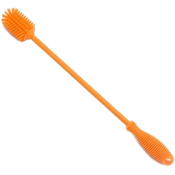 

Bottle Wash Silicone Kitchen Cleaning Brush Wash Glass Brush Narrow Neck Water Sports Bottle Flip Cup Thermos Long - Non-Grip Or