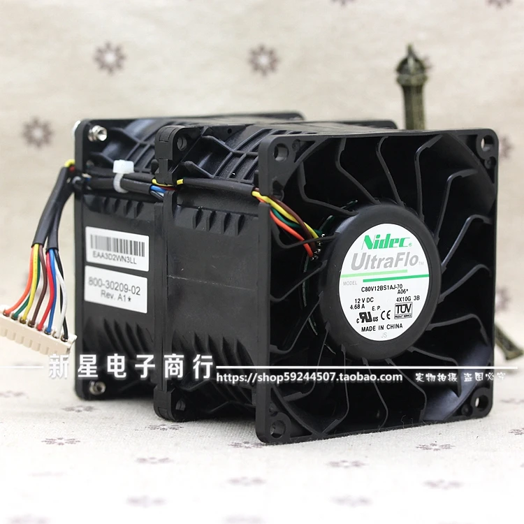 

12V 4.68A C80V12BS1AJ-70 8089 8CM violent car booster cooling fan