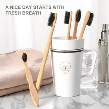 5PCS Toothbrushes Soft Bristle Biodegradable Bamboo Organic Eco-Friendly Toothbrushes Toothbrush Set For Men Home Women