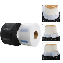 1 рулон одноразовые стрижка шеи воротник парикмахерский аксессуар накидка для стрижки волос покрытие рулон бумаги для шеи резка обертка чехол в виде фартука