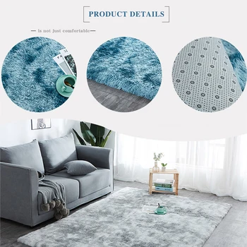 

Wool Soft Carpet Bedroom For Home Living Room Entrance Plush Rug Non-slip Floor Mat Yoga Rugs Shaggy Long Hair Nordic Carpet