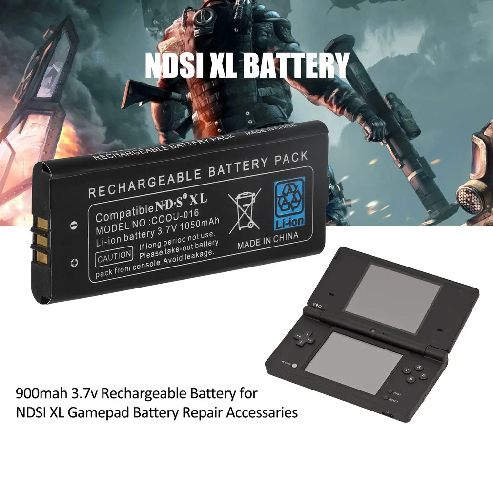 900mah 3,7 v аккумуляторная батарея для NDSI XL Аккумулятор для джойстика аксессуары для ремонта