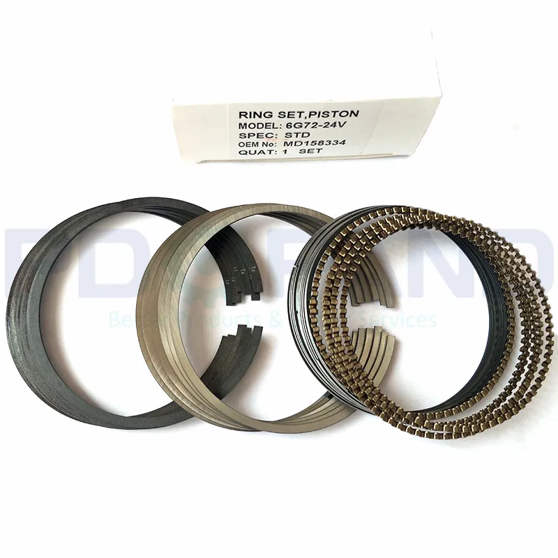 Комплект поршневых колец 6G72 6G72T MD158334 forMitsubishi 3000GT для Dodge forChryslerPlymouth 24 В 3 0 л |