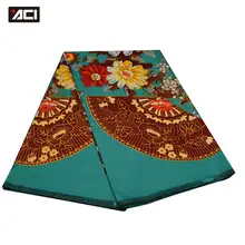 ACI новейшая настоящая восковая африканская ткань Анкара 6 ярдов Tissu Africain полиэстер батик африканская вощеная ткань принтом для женского платья