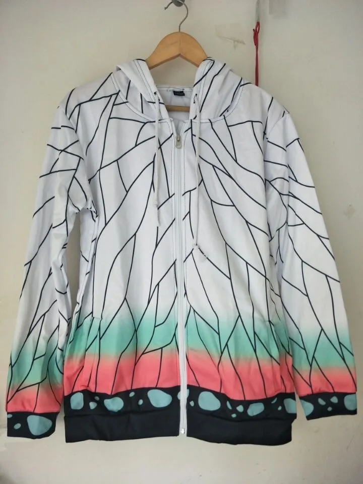 Jackets Coats Demon Slayer: Kimetsu No Yaiba Hoodie Kamado Tanjirou Kamado Nezuko Sabito Iguro Obanai Cosplay Hooded Sweatshirts